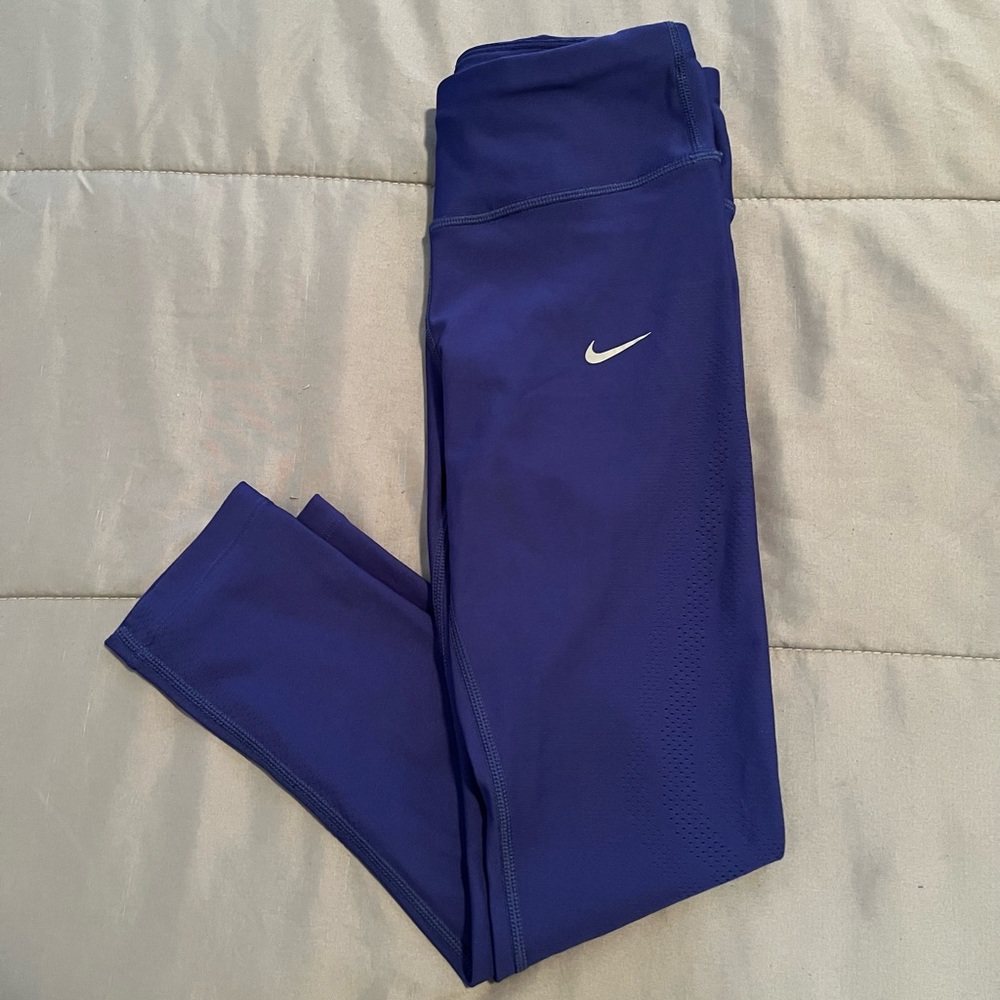 Nike dri fit navy blue workout pants